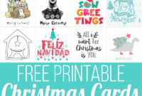 160 Free Printable Christmas Cards For 2024