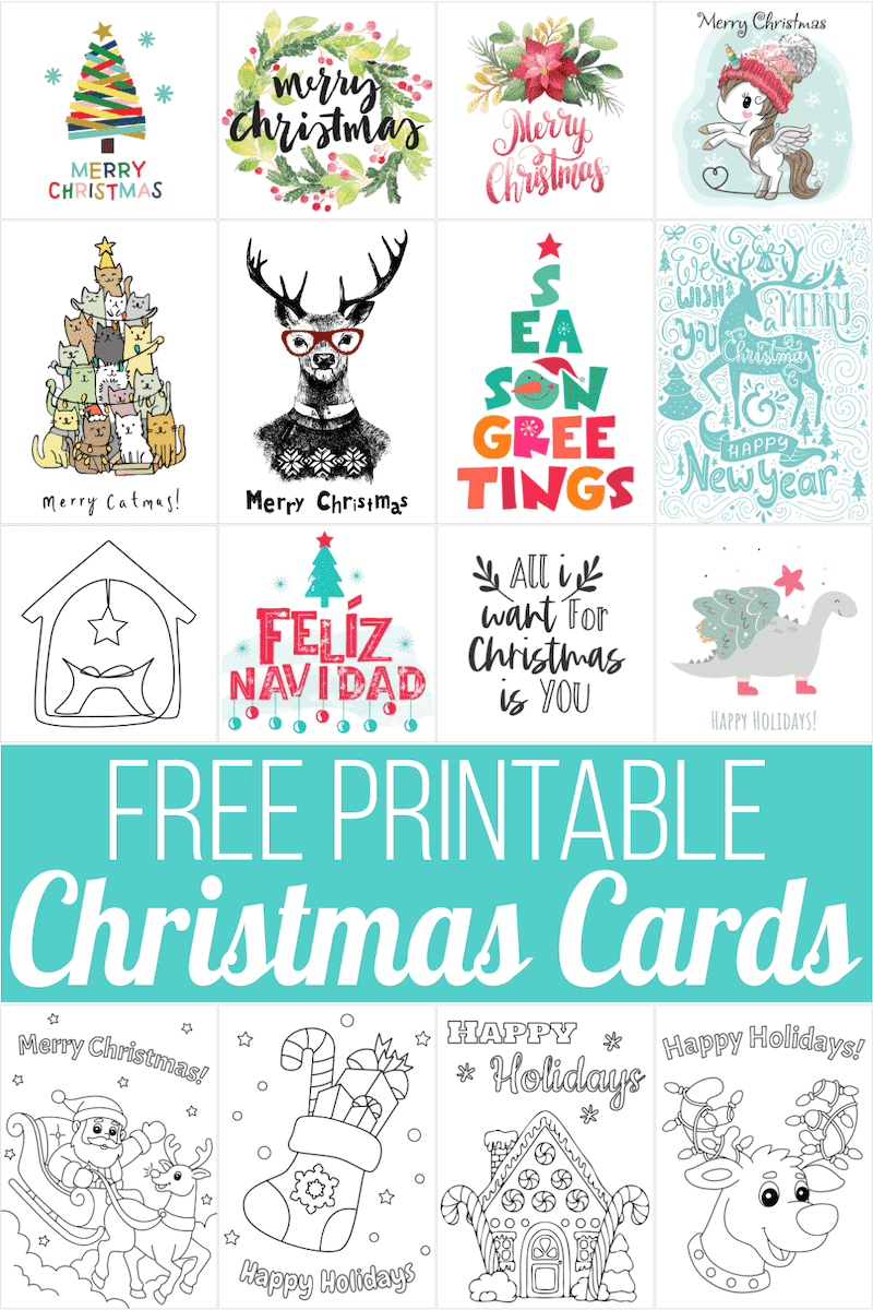 160 Free Printable Christmas Cards For 2024