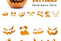 20 Printable Jack o lantern Pumpkin Carving Patterns For Halloween Simple Patterns That Can Make Anyone Look Like A Pro Etsy Denmark