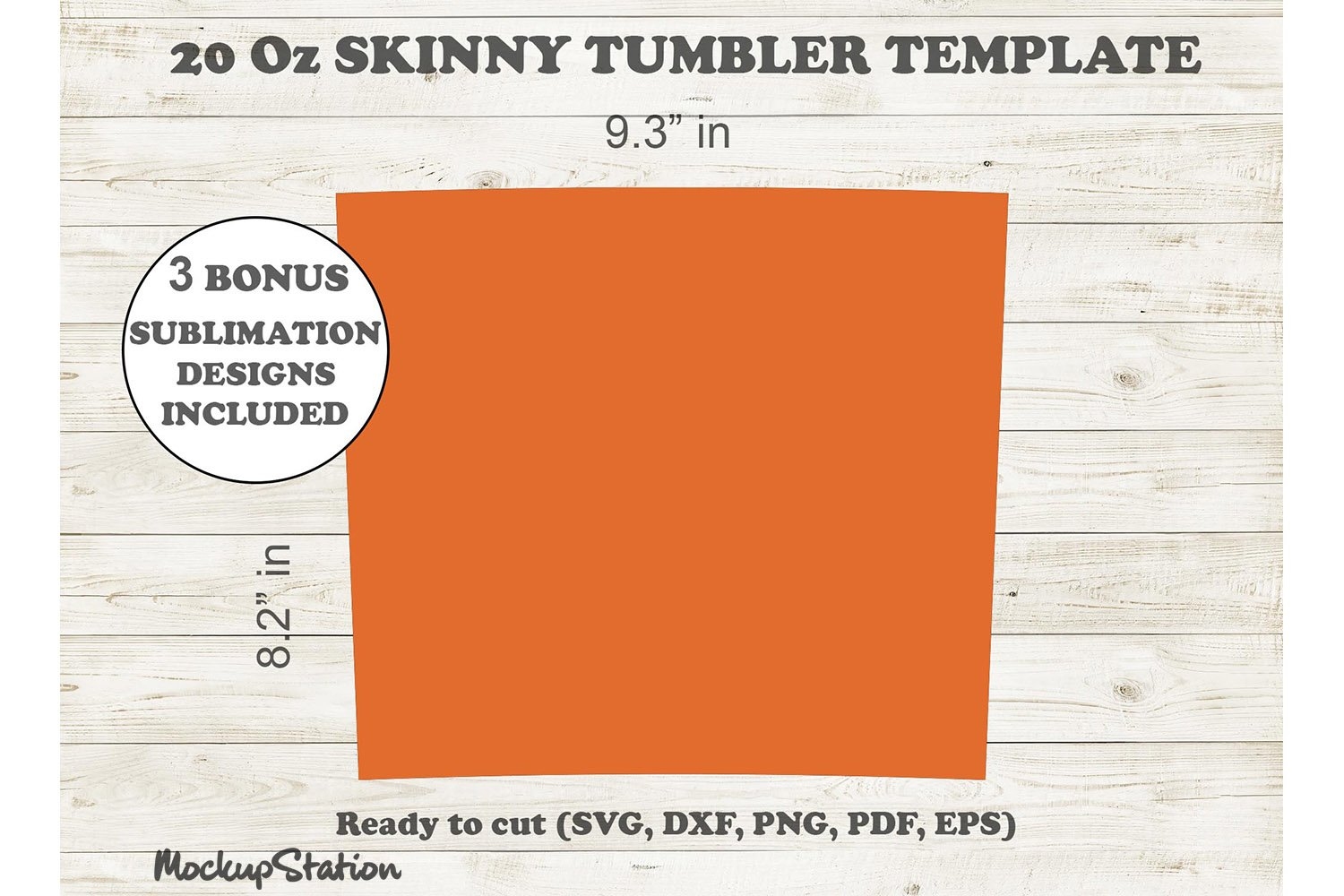 20oz Skinny Tumbler Template SVG Tapered And Straight Wall