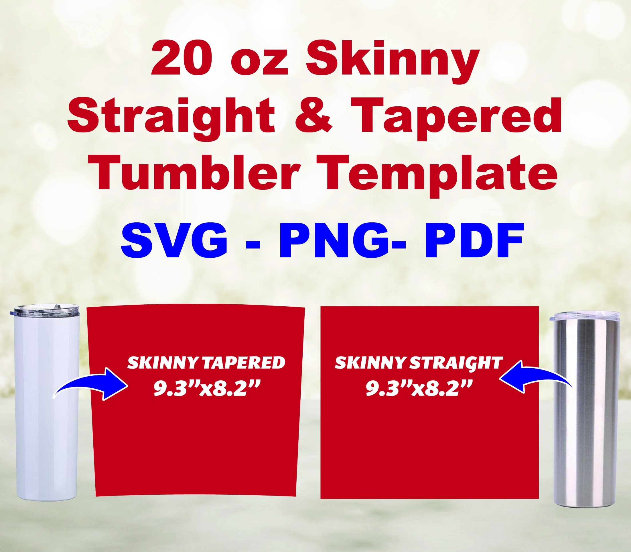 Printable 20 Oz Tumbler Template