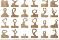 24 Hand Drawn Cutting Board Handle Templates Set 2 SVG DXF PDF Vector Files For Cnc And Lasercutting Machines Ready To Print Pdf Files Etsy