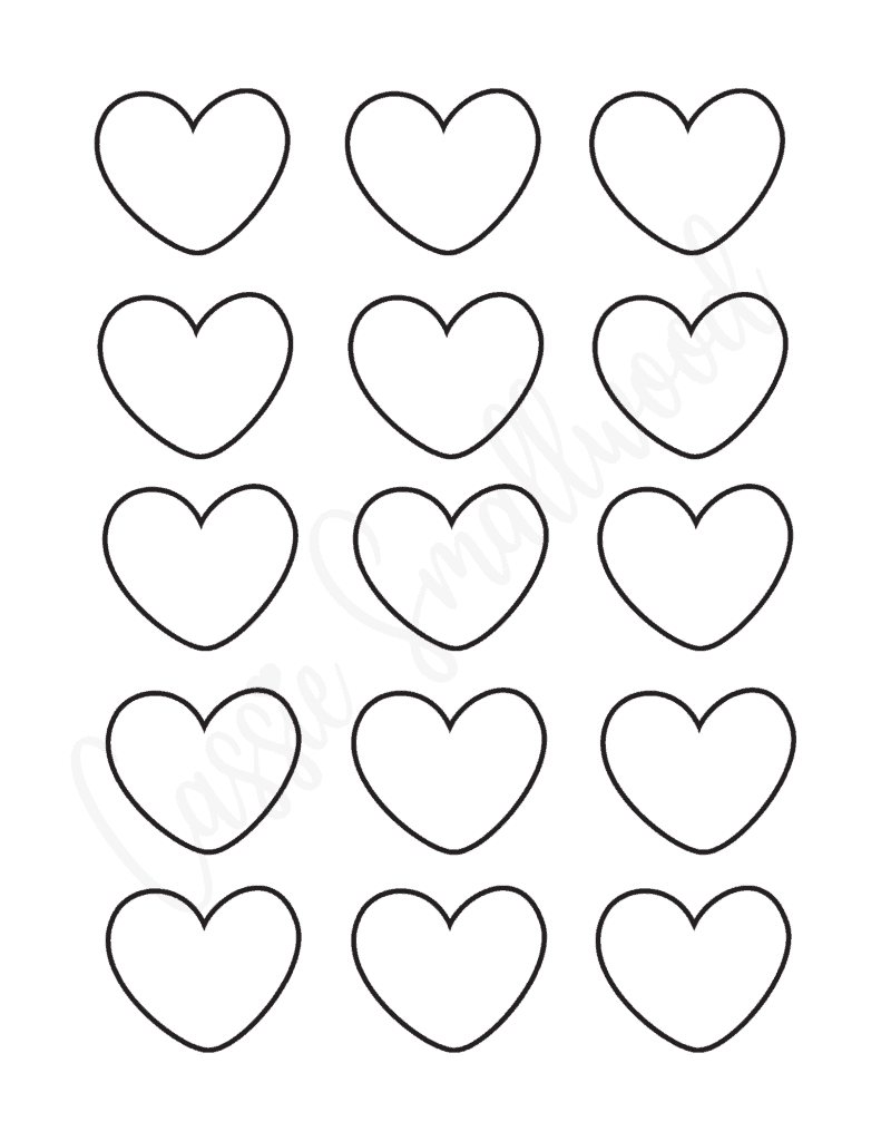 25 FREE Printable Heart Templates Small To Large Sizes Cassie Smallwood