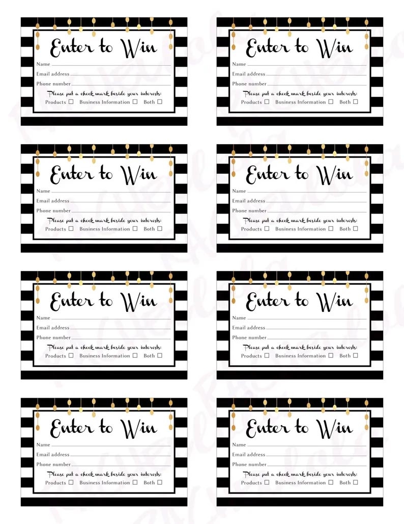 Printable Blank Raffle Ticket Template Free