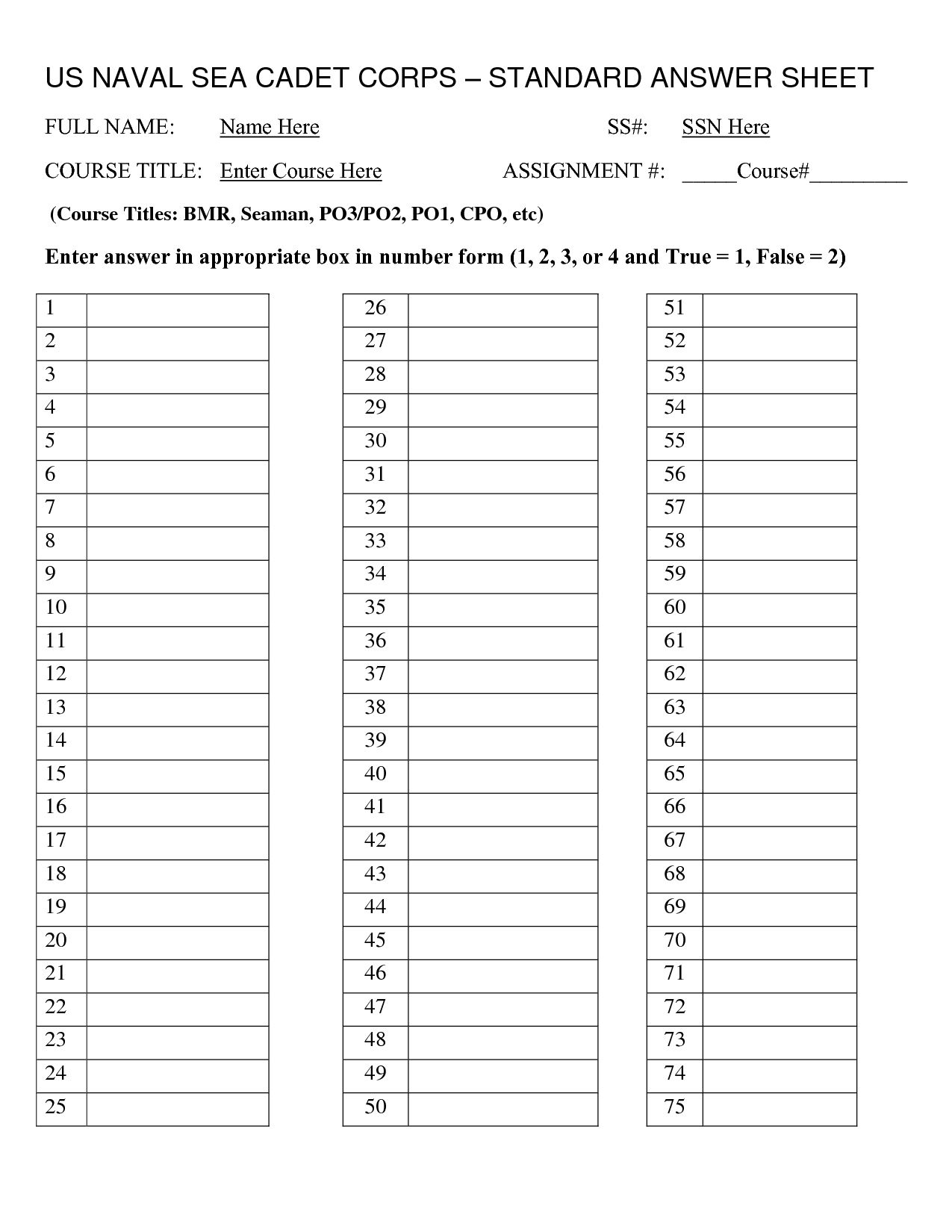 27 Images Of 100 Blank Answer Sheet Template Printable Intended For Blank Answer Sheet Template 1 100