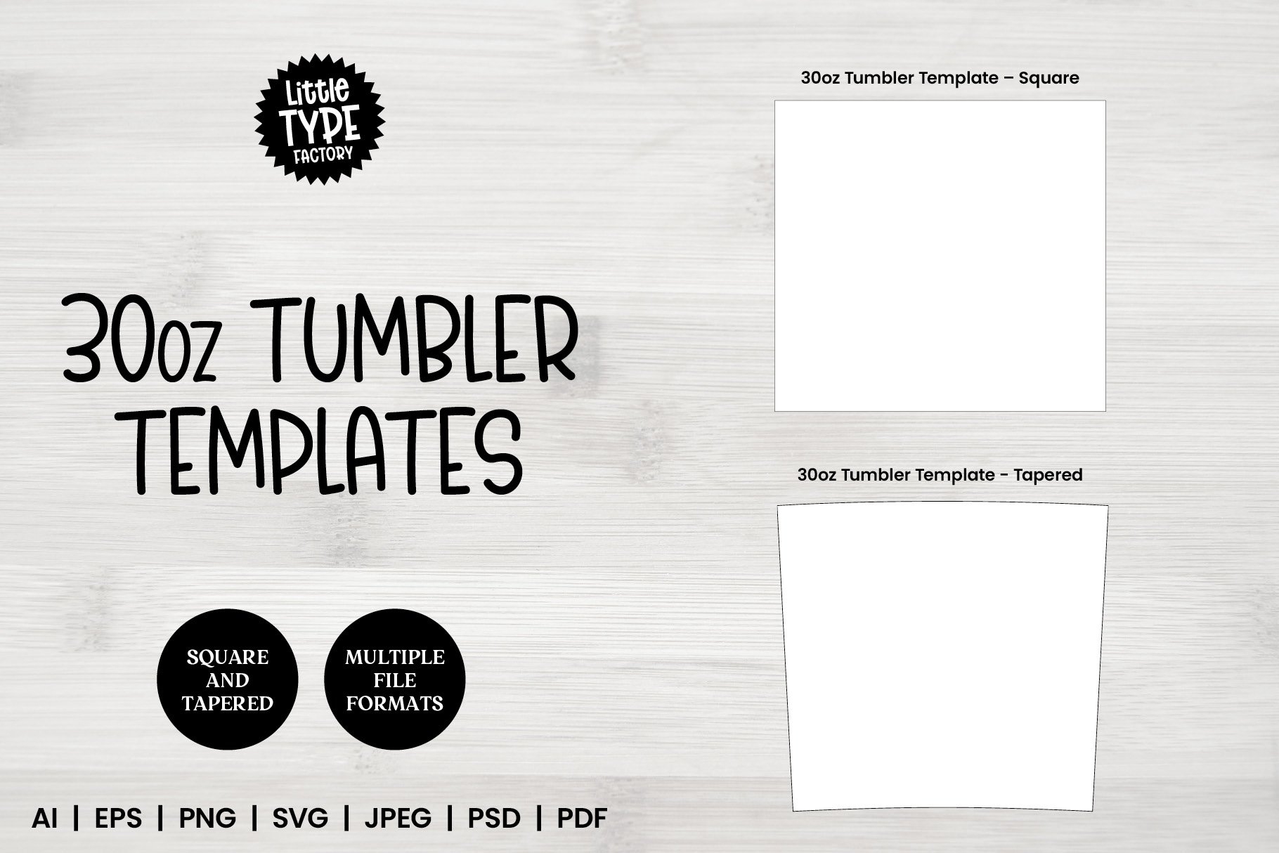 30oz TUMBLER TEMPLATES Tumbler Wrap Template PSD