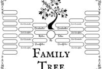 4 Free Family Tree Templates For Genealogy Craft Or School Projects