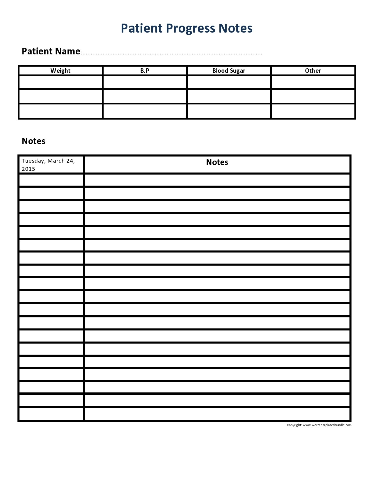 40 Free Therapy Notes Templates Progress Notes TemplateLab