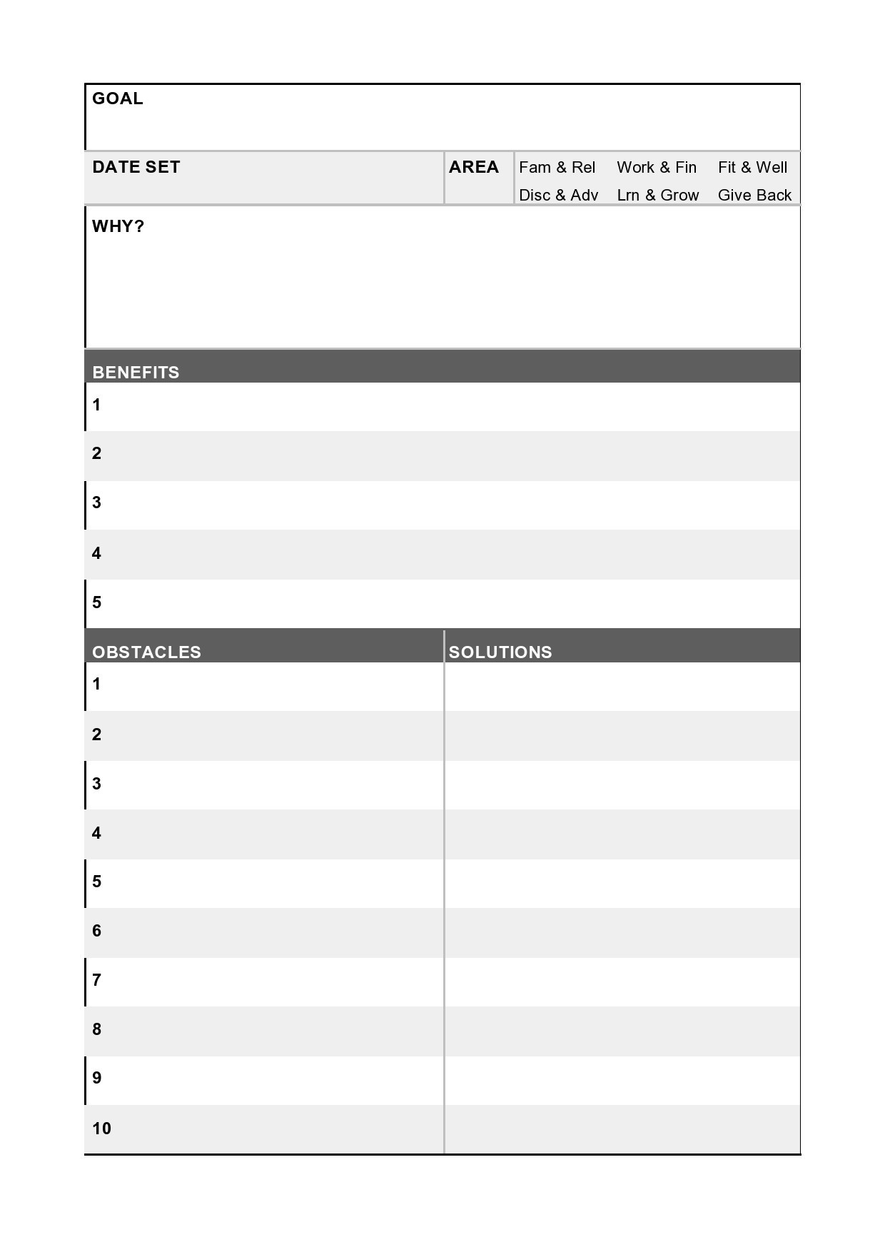 40 Useful 5 Year Plan Templates Personal Career Business 