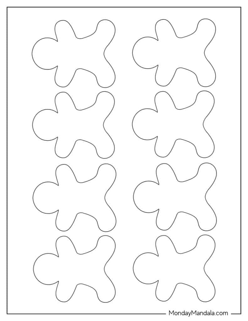 Gingerbread Man Template Free Printable