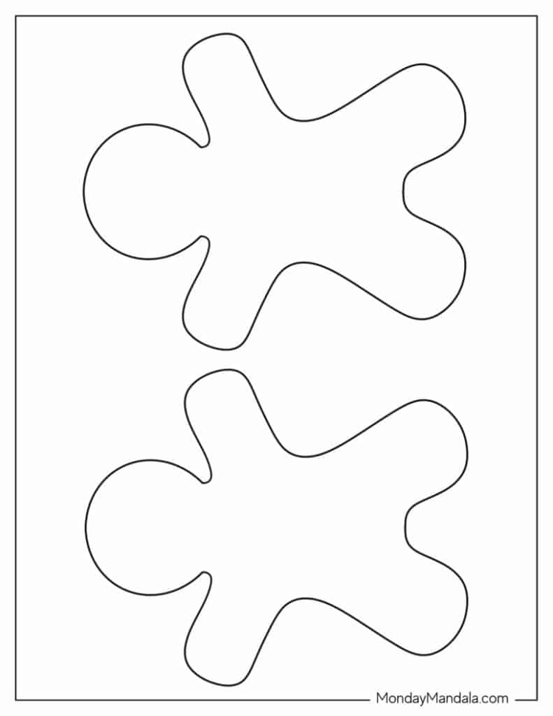 Free Printable Gingerbread Man Template