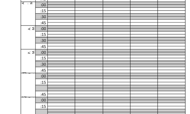Free Printable Daily Appointment Schedule Template - Printables ...