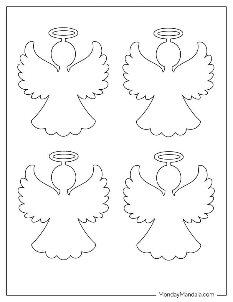 60 Angel Templates Free PDF Printables 