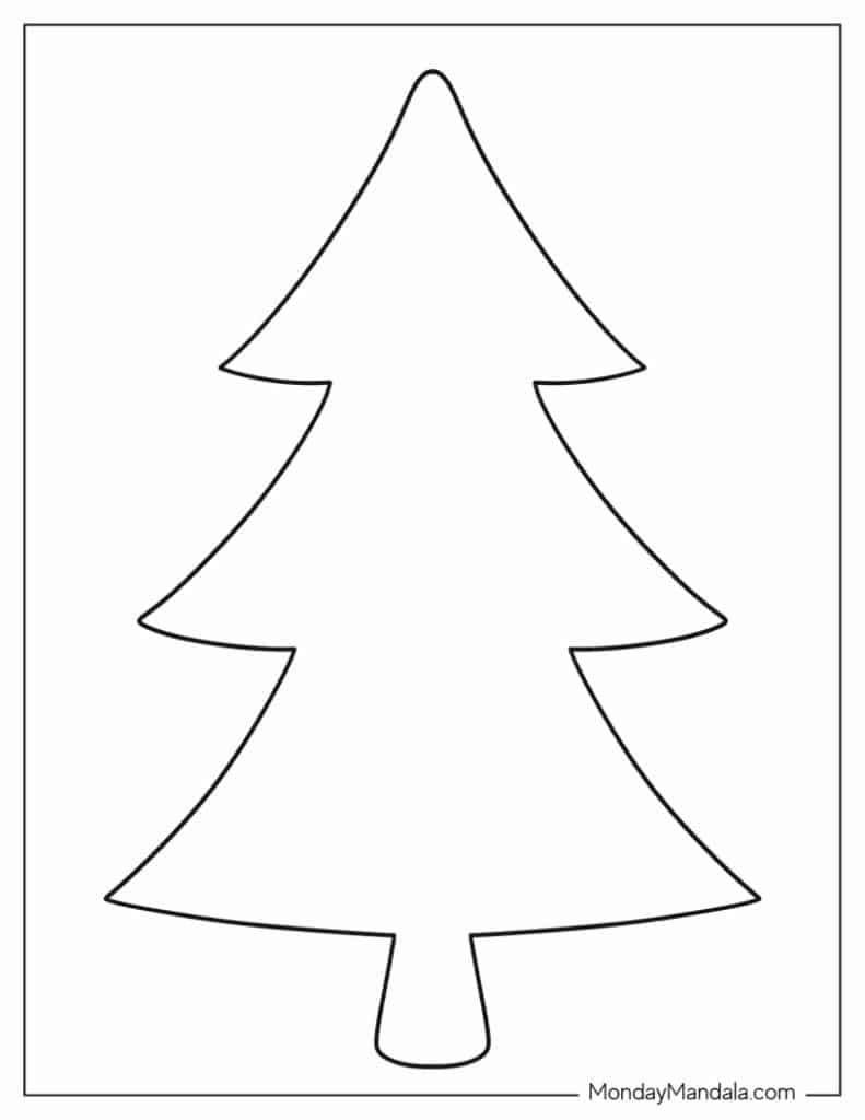 60 Christmas Tree Templates Free PDF Printables 