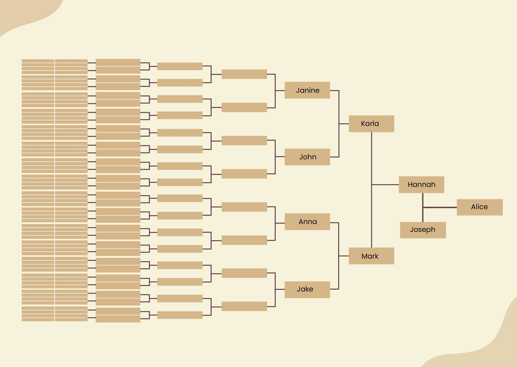 9 Or 10 Generation Family Tree Chart In Illustrator PDF Download Template