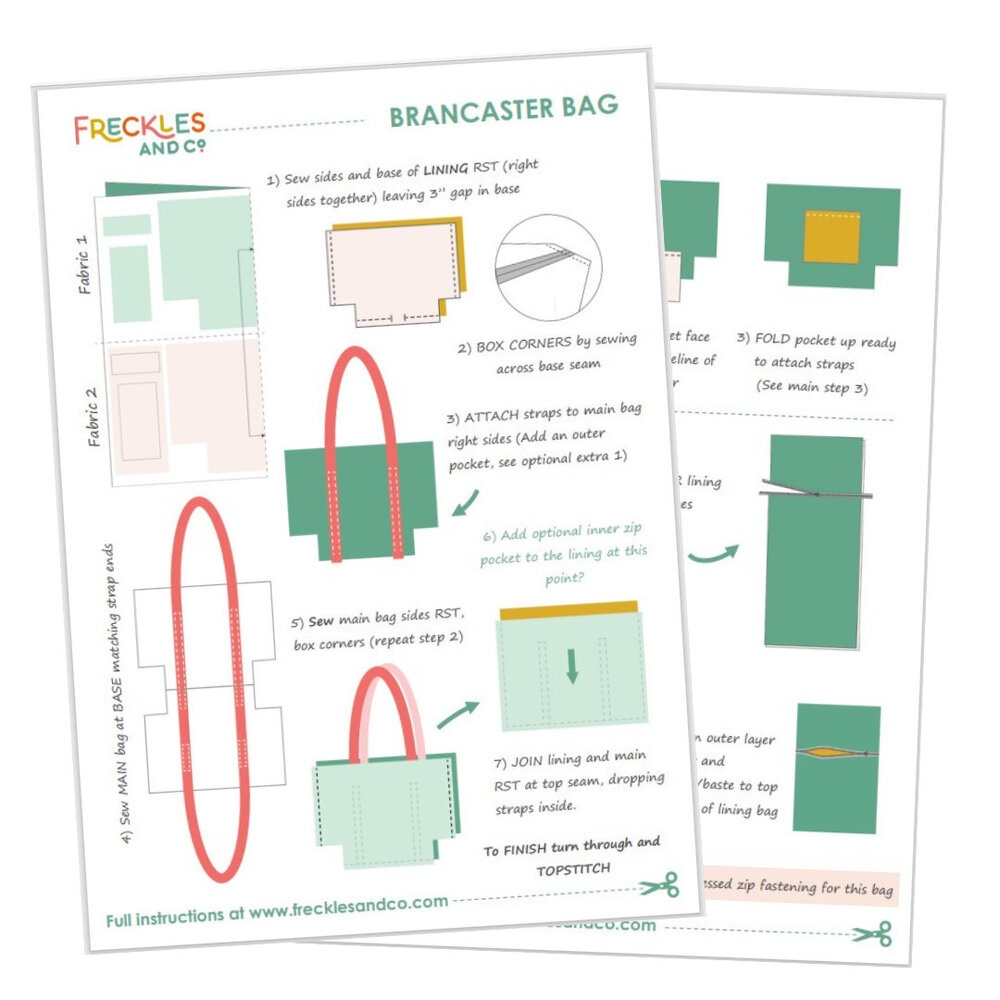 Printable Tote Bag Pattern Template