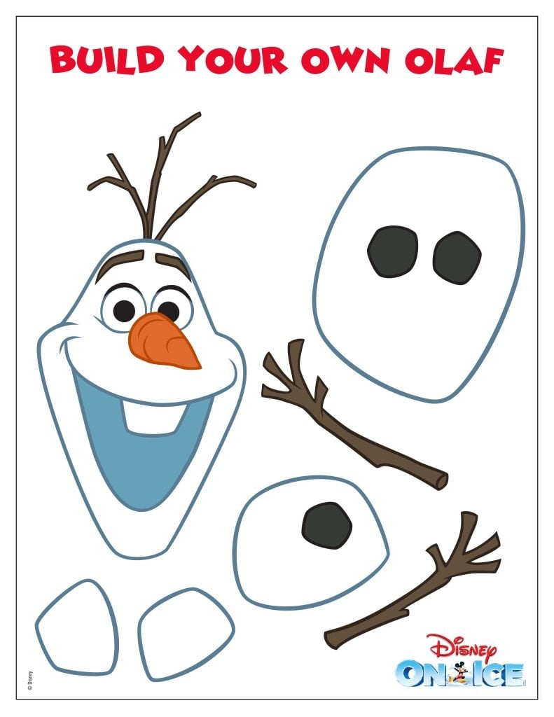 BUILD YOUR OWN OLAF PRINTABLE Fun The Official Site Of Disney On Ice