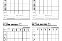 Bunco Score Sheets X4 Bunco Score Sheets Printable PDF Etsy