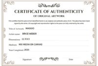 Certificate Of Authenticity Free Google Docs Template Gdoc io