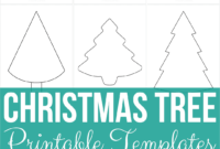 Christmas Tree Templates Free Printable Outlines Patterns In All Shapes Sizes