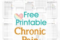 Chronic Pain Journal Free Printable Artsy Fartsy Life