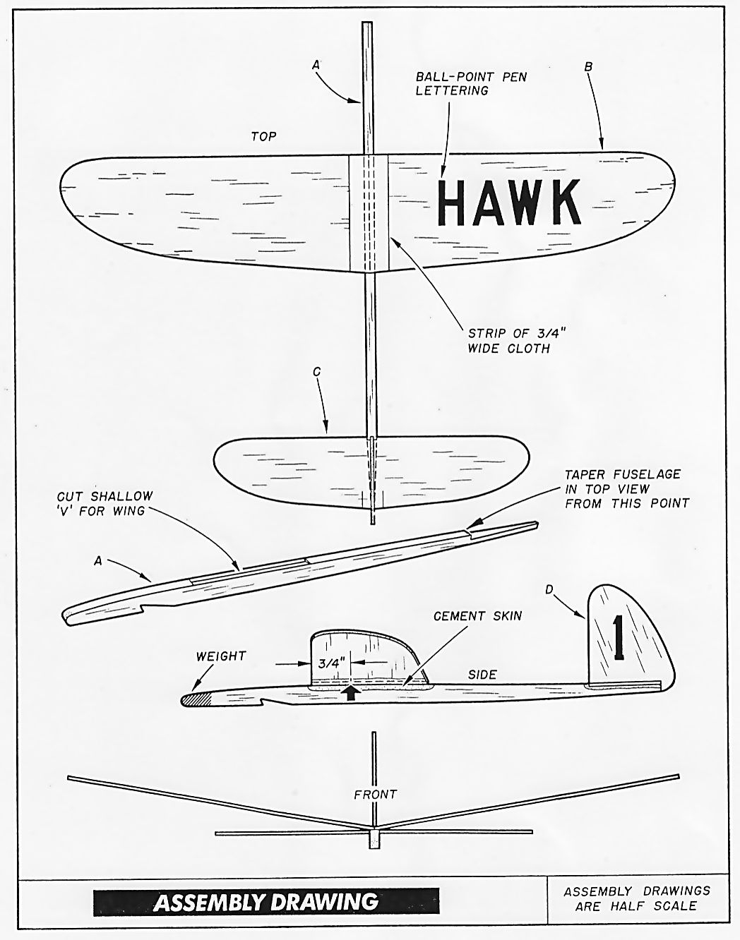 Chuck Glider Plans