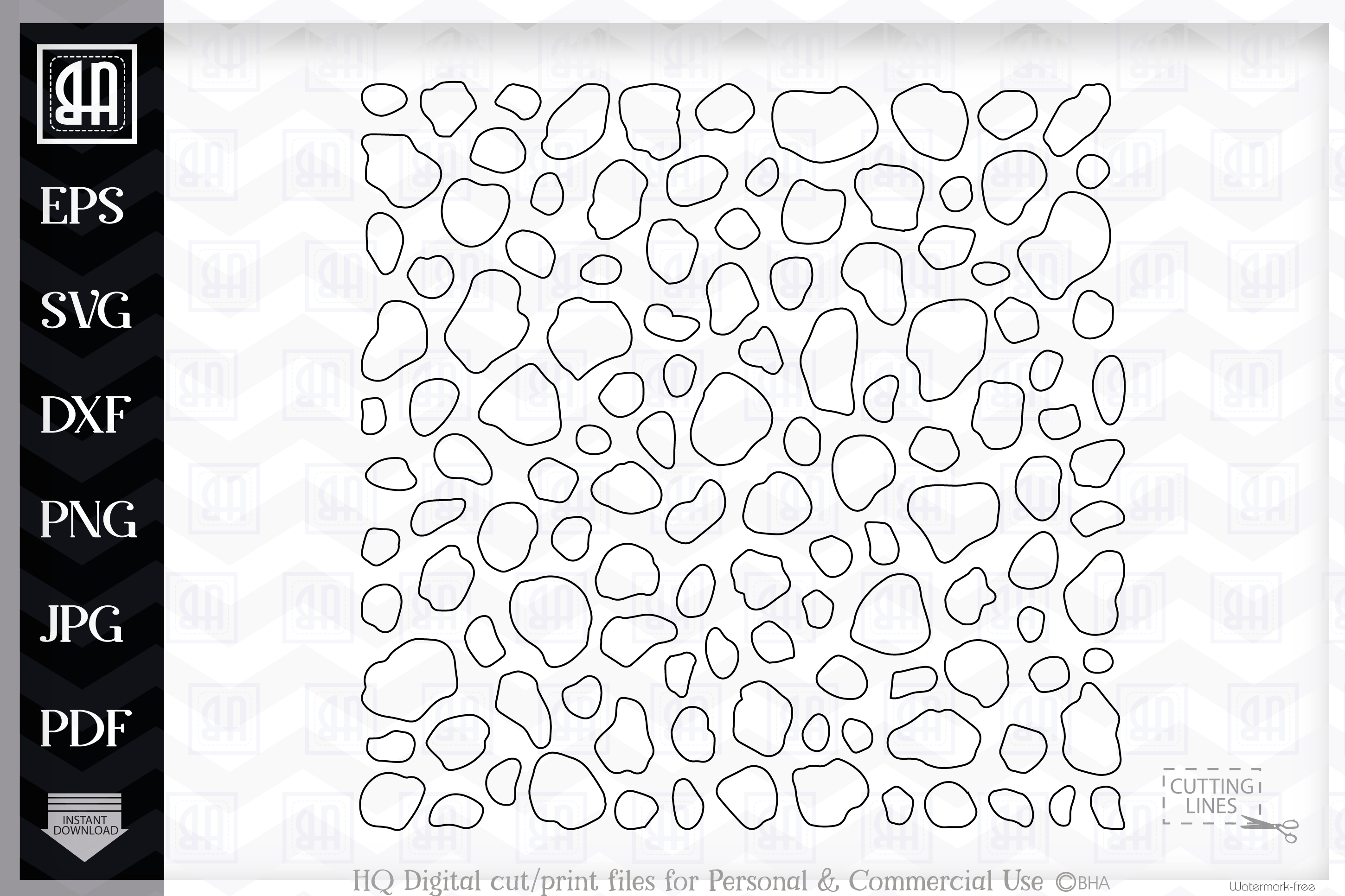 Dalmatian Spots SVG Dog Pattern Texture SVG Dog SVG By Blueberry Hill Art TheHungryJPEG