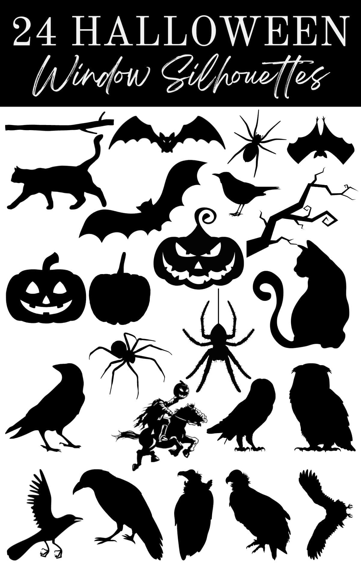 DIY Halloween Window Silhouettes 