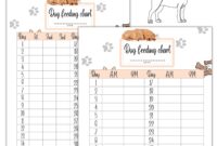 Dog Feeding Tracker Printable Feeding Chart Monthly Etsy