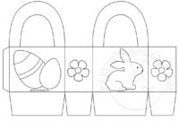 Easter Basket Printable Coloring Page Easter Template