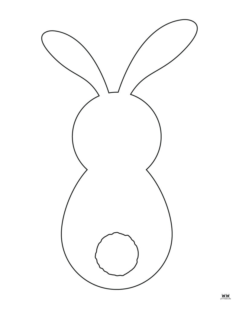 Easter Bunny Templates Outlines 53 FREE Pages Printabulls