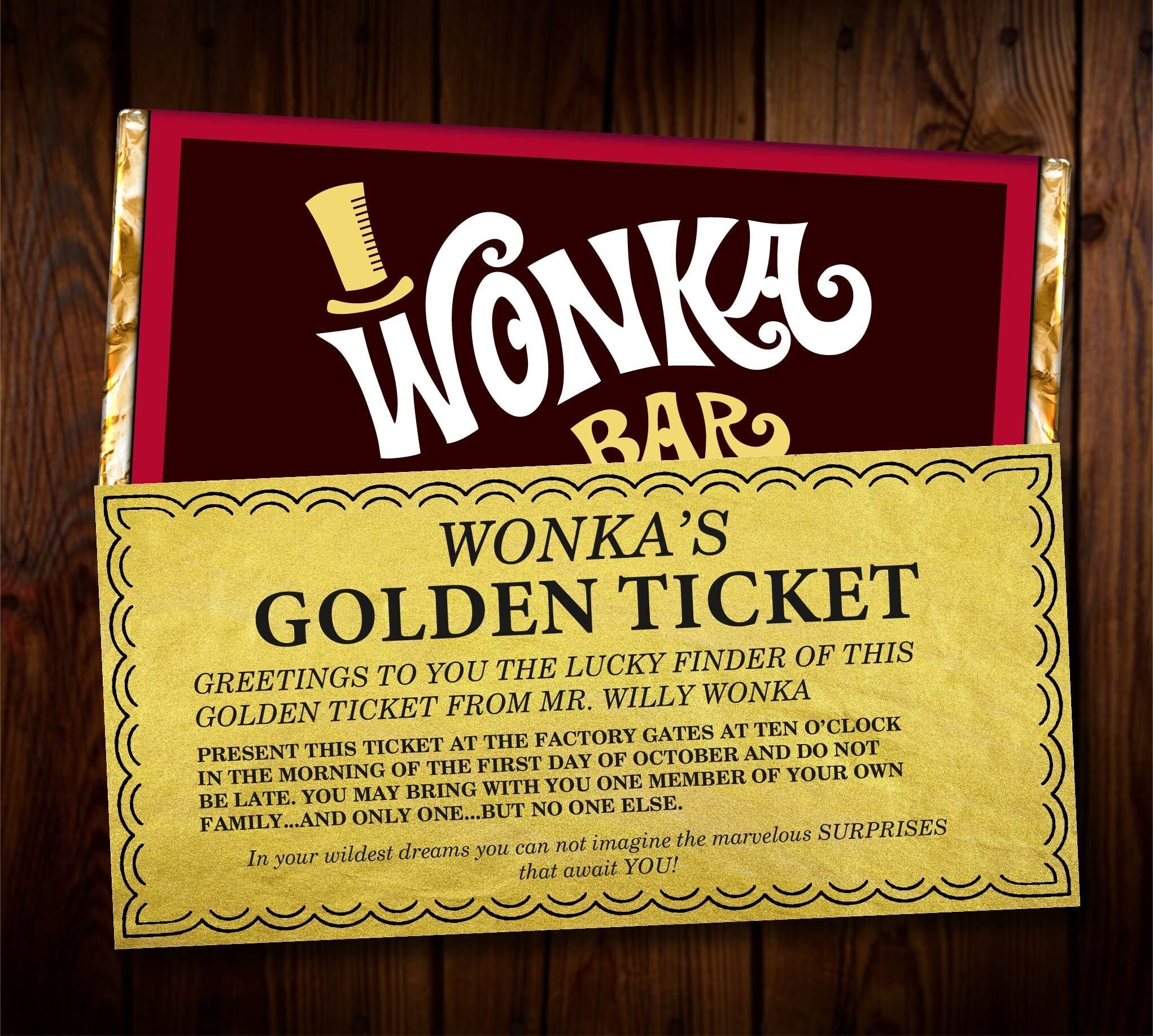 Printable Wonka Golden Ticket Template Printables Template Free