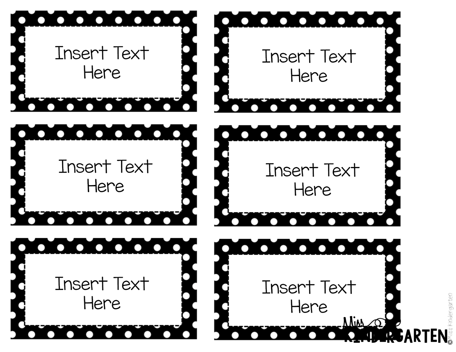 Editable Free Printable Labels Template