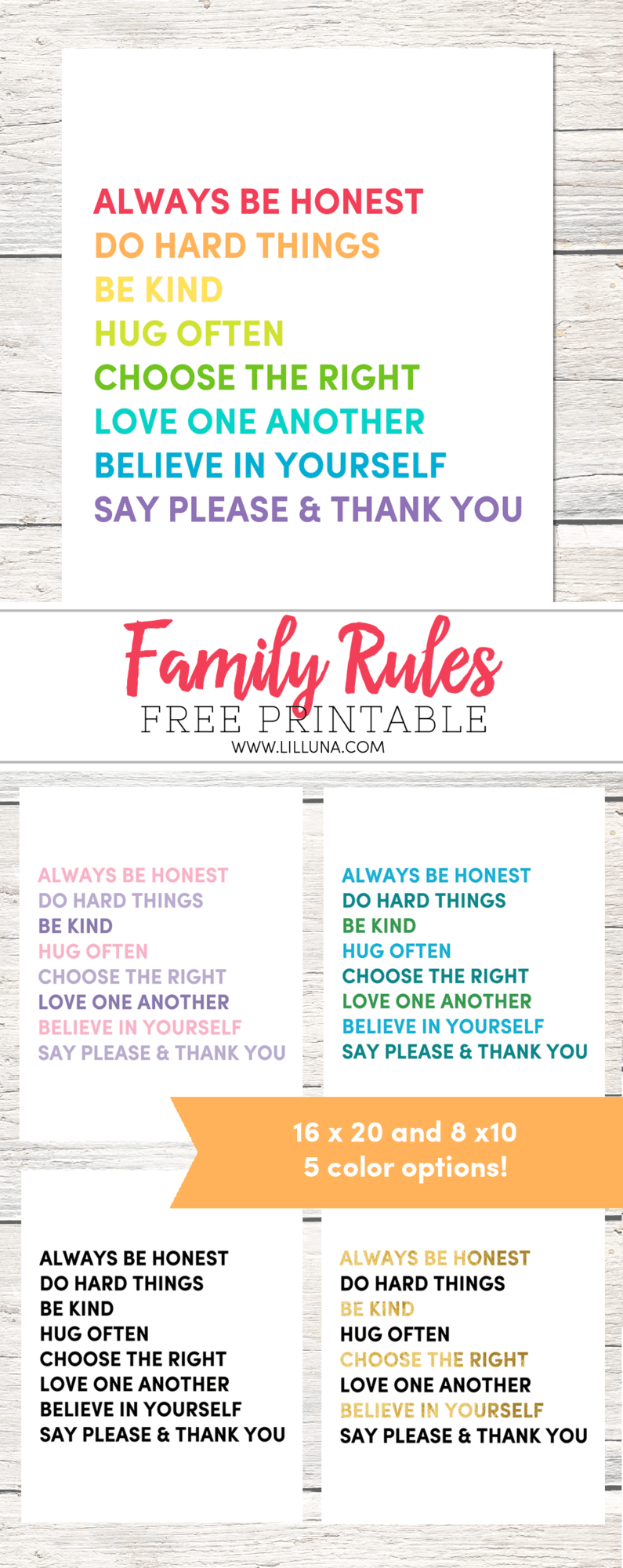 Family House Rules Print Give Please A Chance Let s DIY It All With Kritsyn Merkley