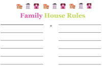 Family House Rules Template The Intentional Mom