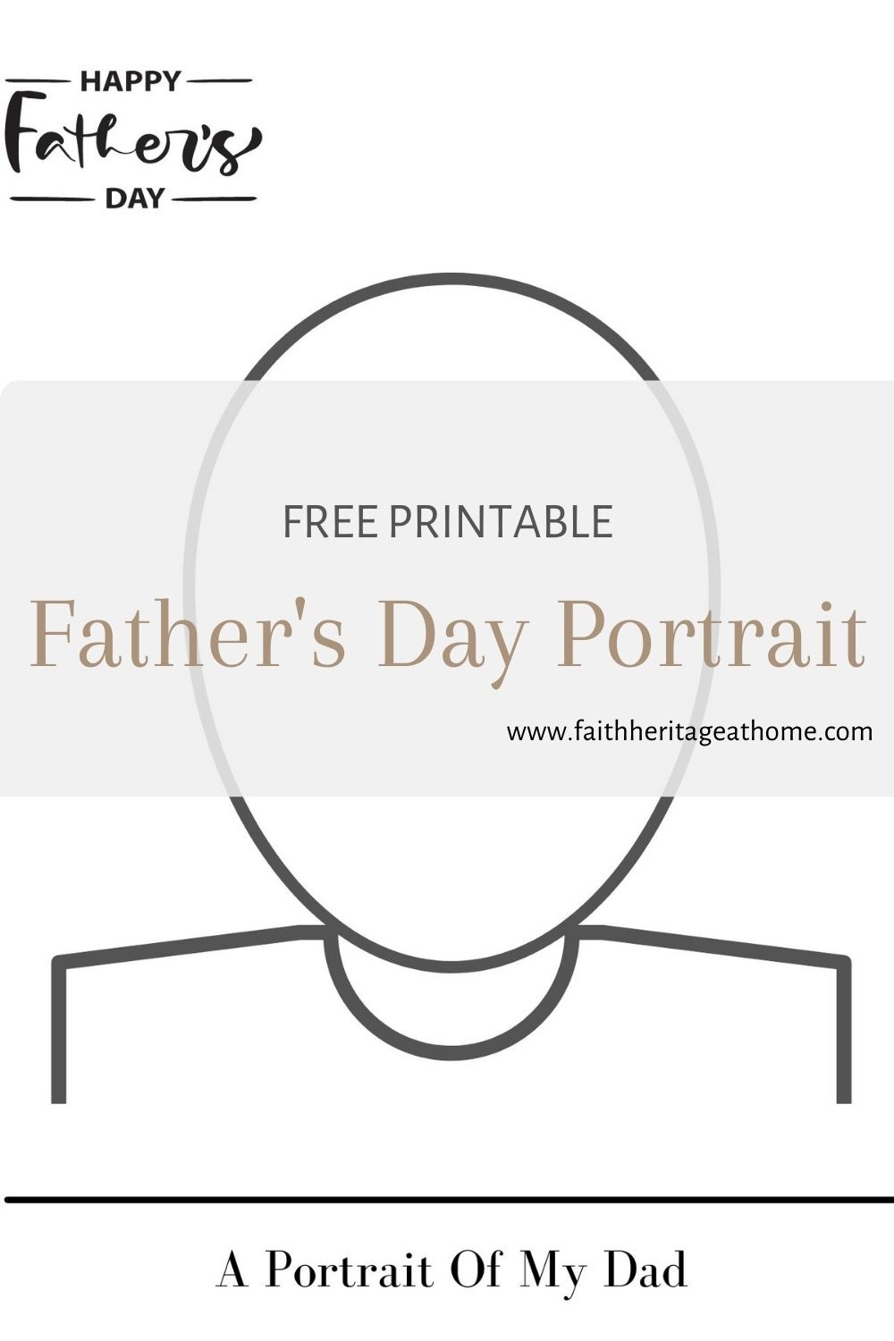 Father s Day Portrait Template Free Printable Faith Heritage At Home