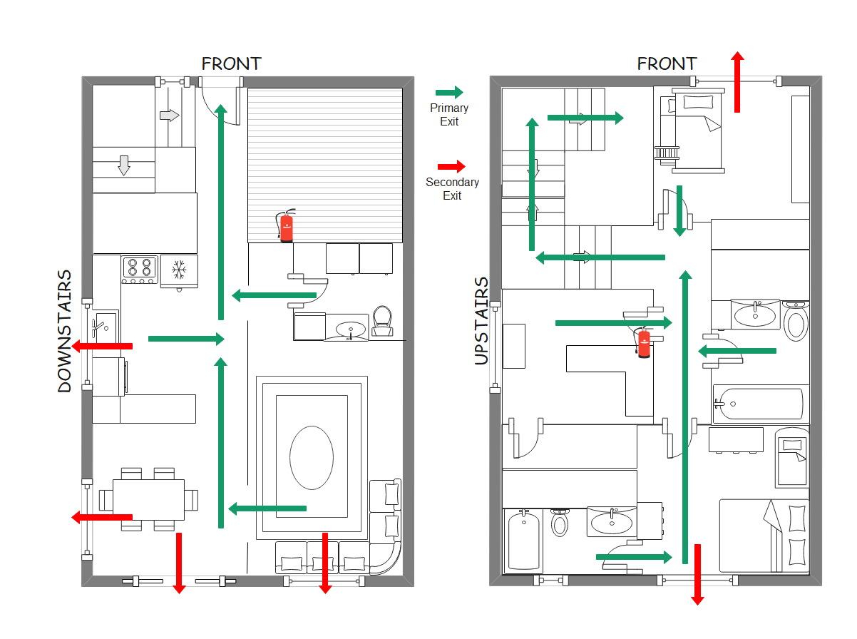 Free Printable Fire Escape Plan Template