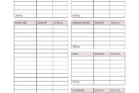 Free And Customizable Budget Templates