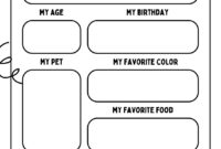 Free And Printable All About Me Worksheet Templates Canva