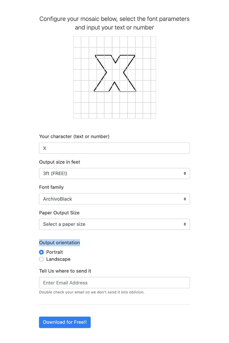 Printable Mosaic Number Template Free