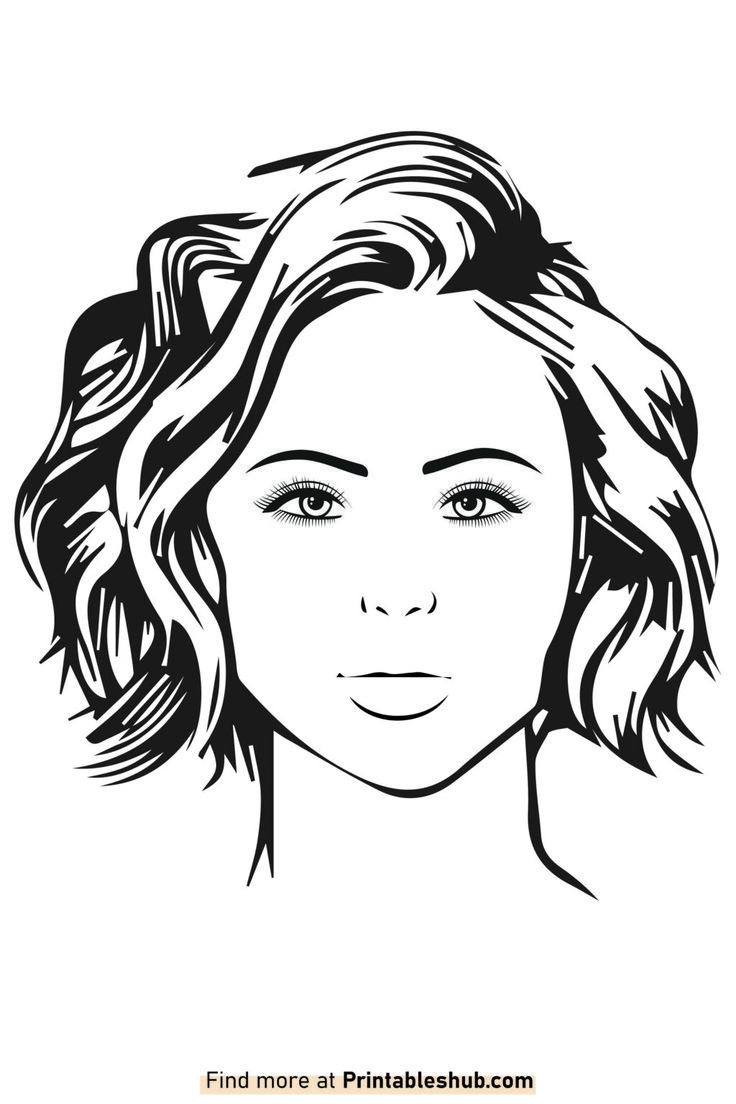 Makeup Face Template Printable Pdf