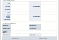Free Client Information Forms Templates Smartsheet