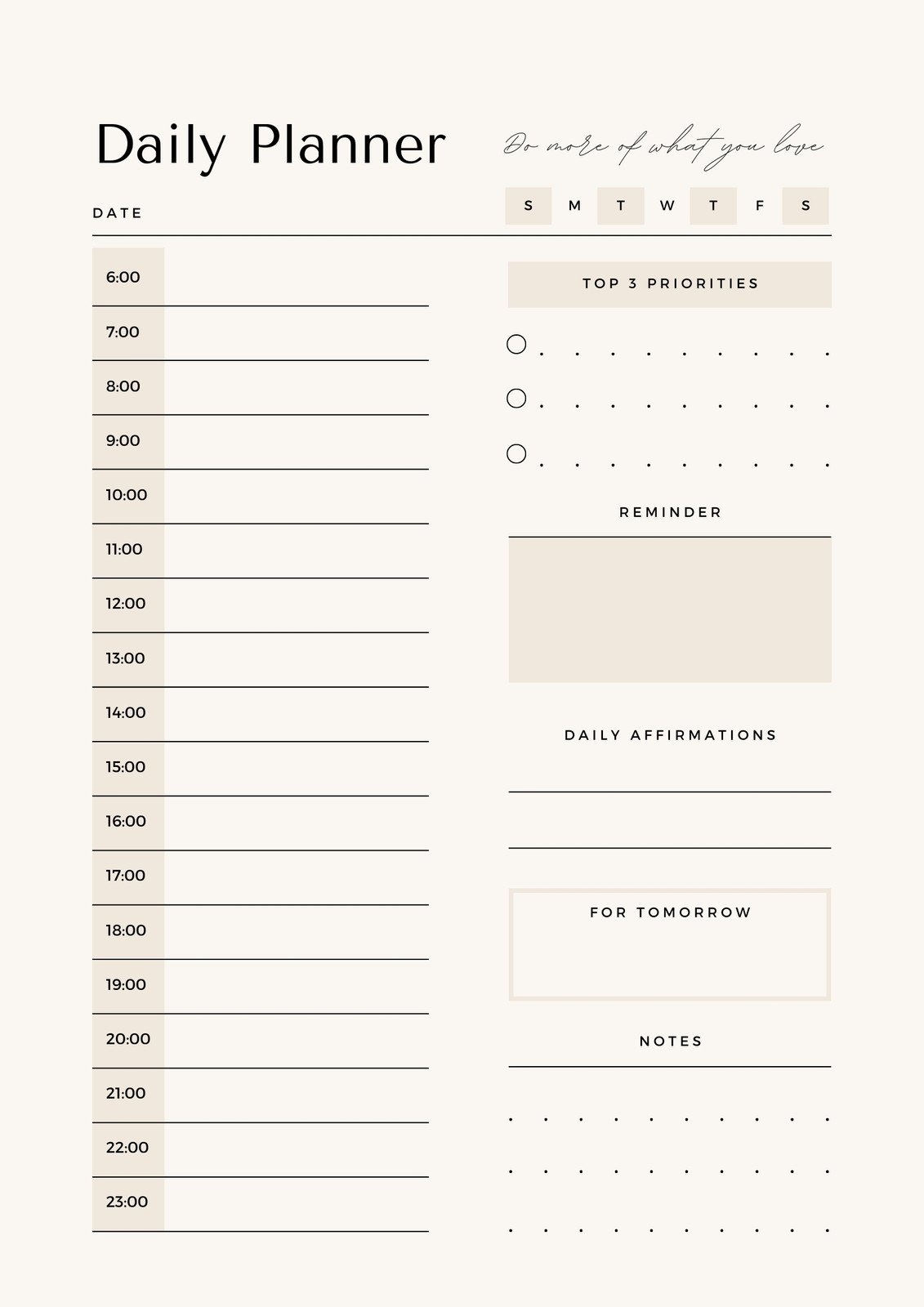 Free Daily Planner Templates To Customize Canva