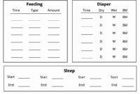 Free Downloadable Infant Daily Report Template For Childcare Centers