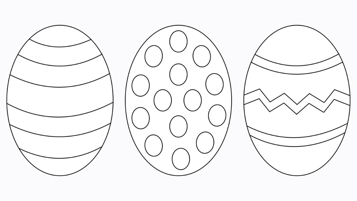 Free Easter Egg Template 9 Easy Crafts The Craft at Home Family