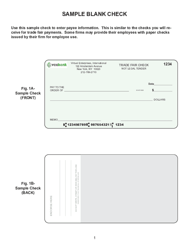 Printable Free Blank Check Template Pdf