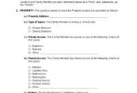 Free Family Member Lease Agreement Template PDF Word EForms