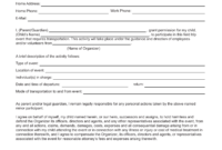 Free Field Trip Consent Form PDF EForms