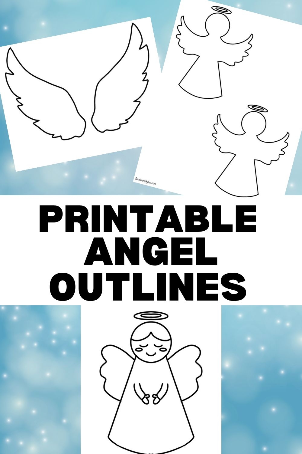 Cut Out Angel Template Printable Free