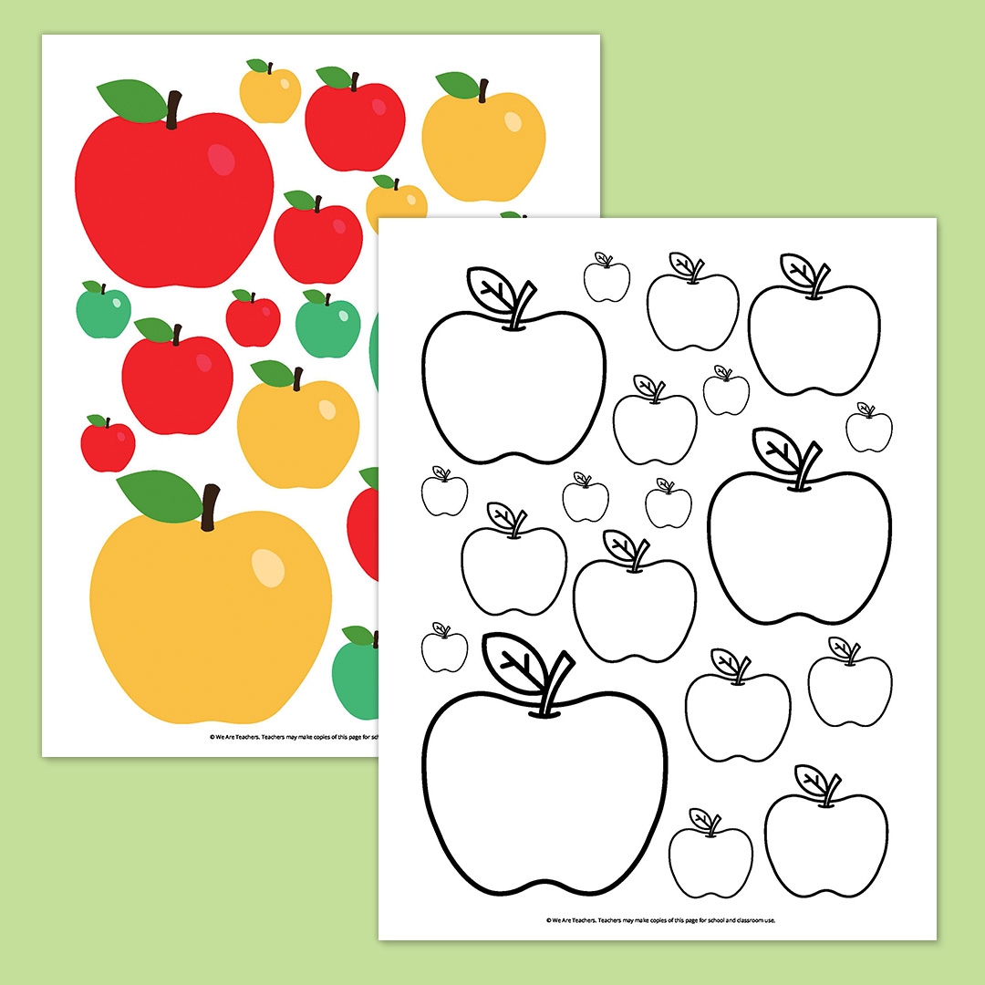 Free Printable Apple Template Bundle